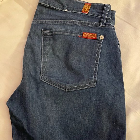 7 for All Mankind skinny jeans, dark wash, size 29 - Picture 1 of 7